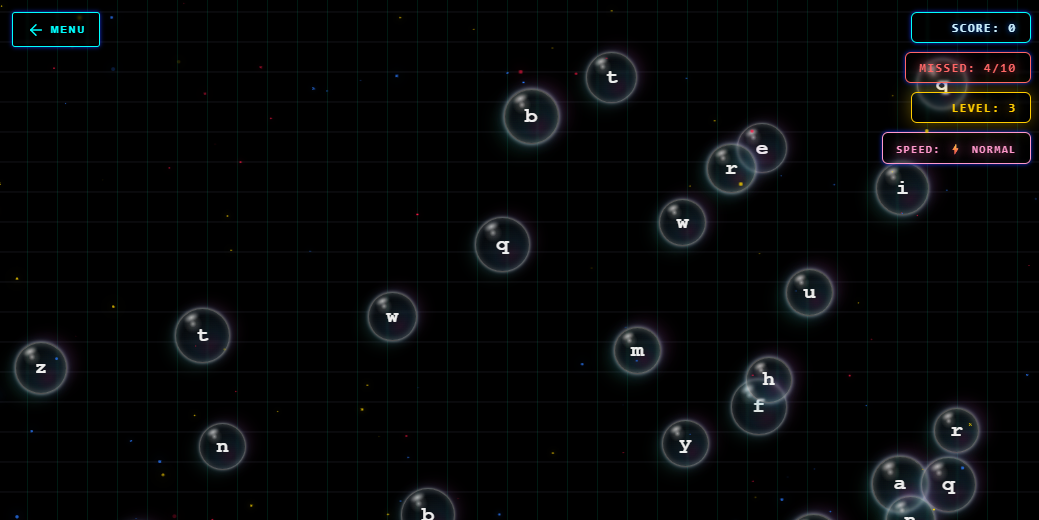 dshakya bubble typing game